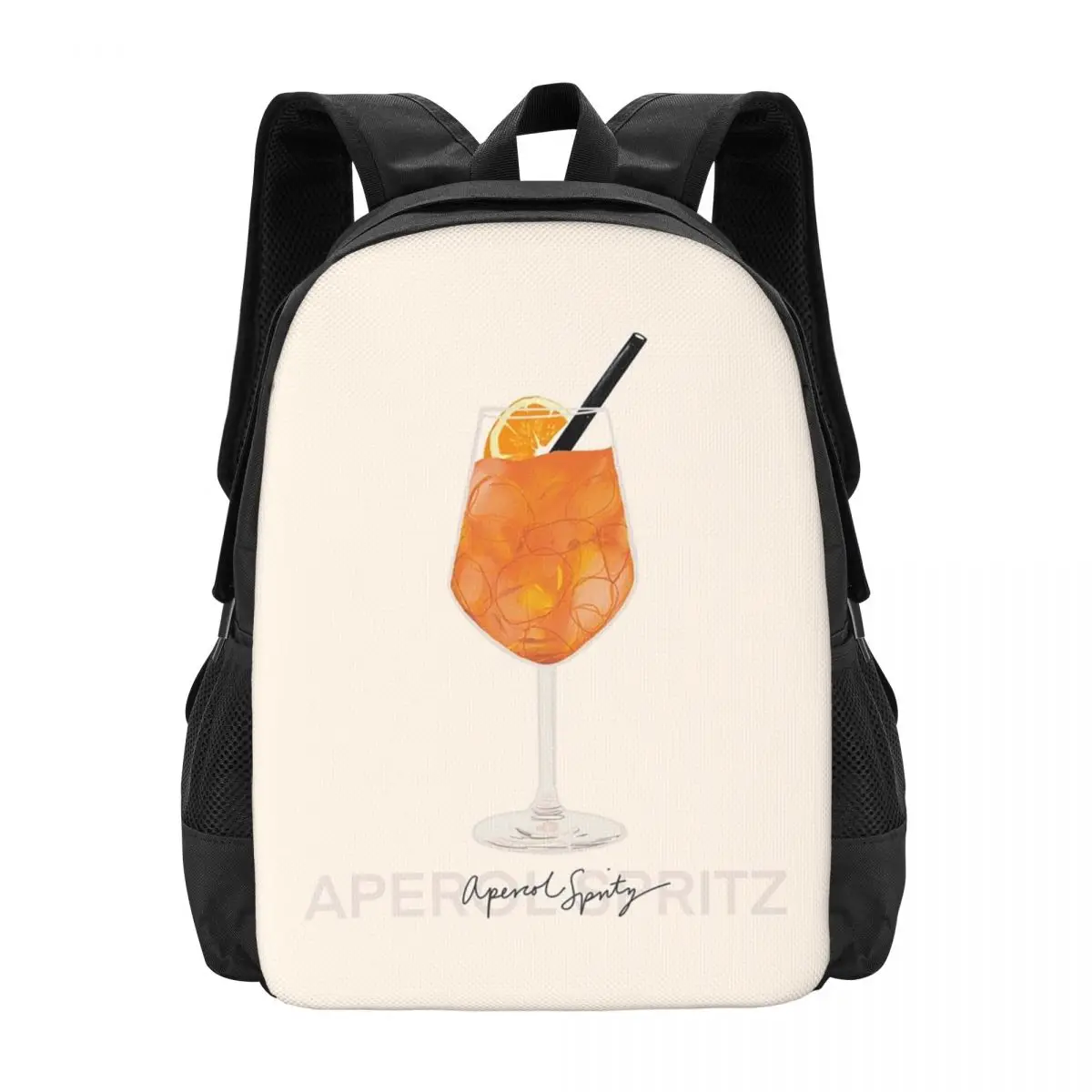 

Aperol Spritz Prin Backpack Hot Sale Daypack Large Capacity Children BookBag School Bag Shoulder Bags for Men Women