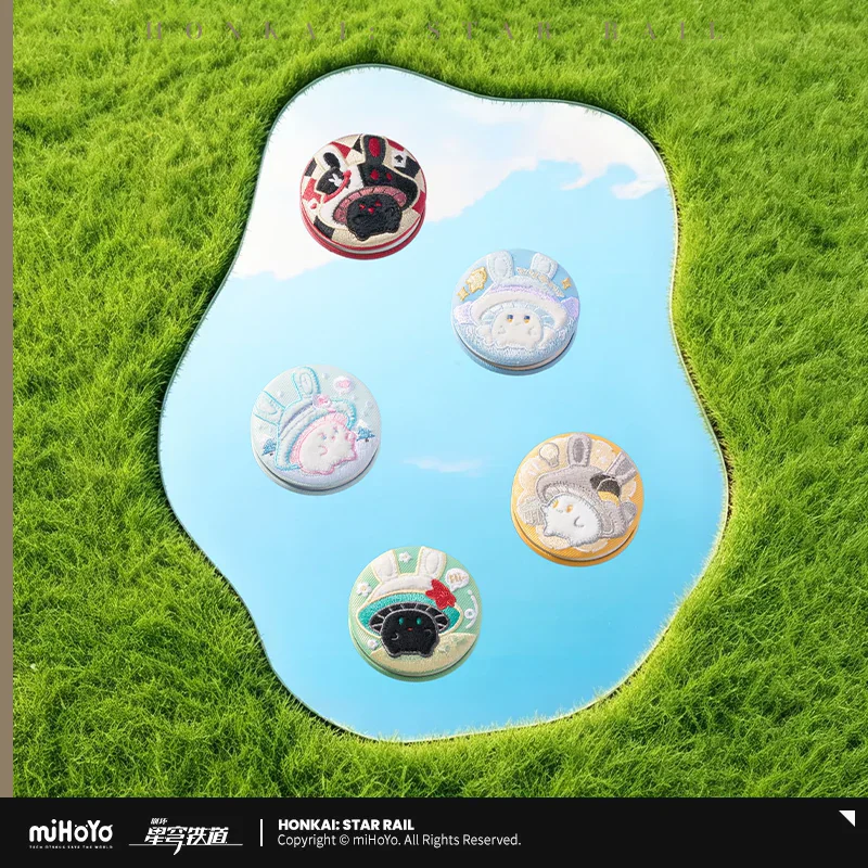 Official Honkai Star Rail Gaming Merchandise Cartoon Characters Cosplay Bunny Mushroom Mushroom Bunny Series Embroidered Badge
