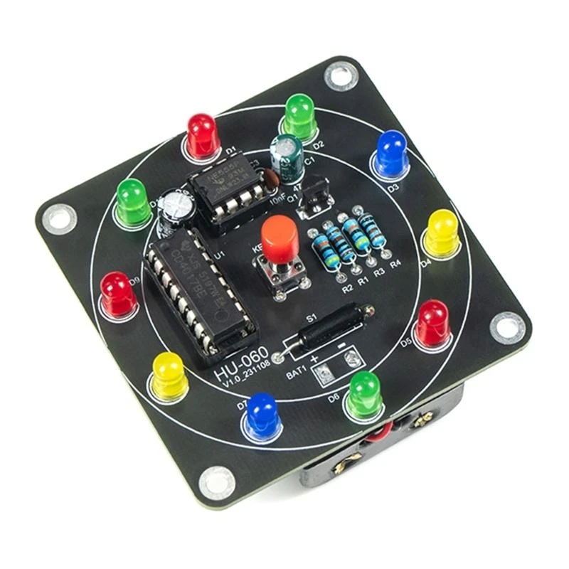 SZ Creative LED Lottery Wheel Kit Build Your Own Fun & Engaging DIY Project for Home Use, Students Teens Home Entertainment