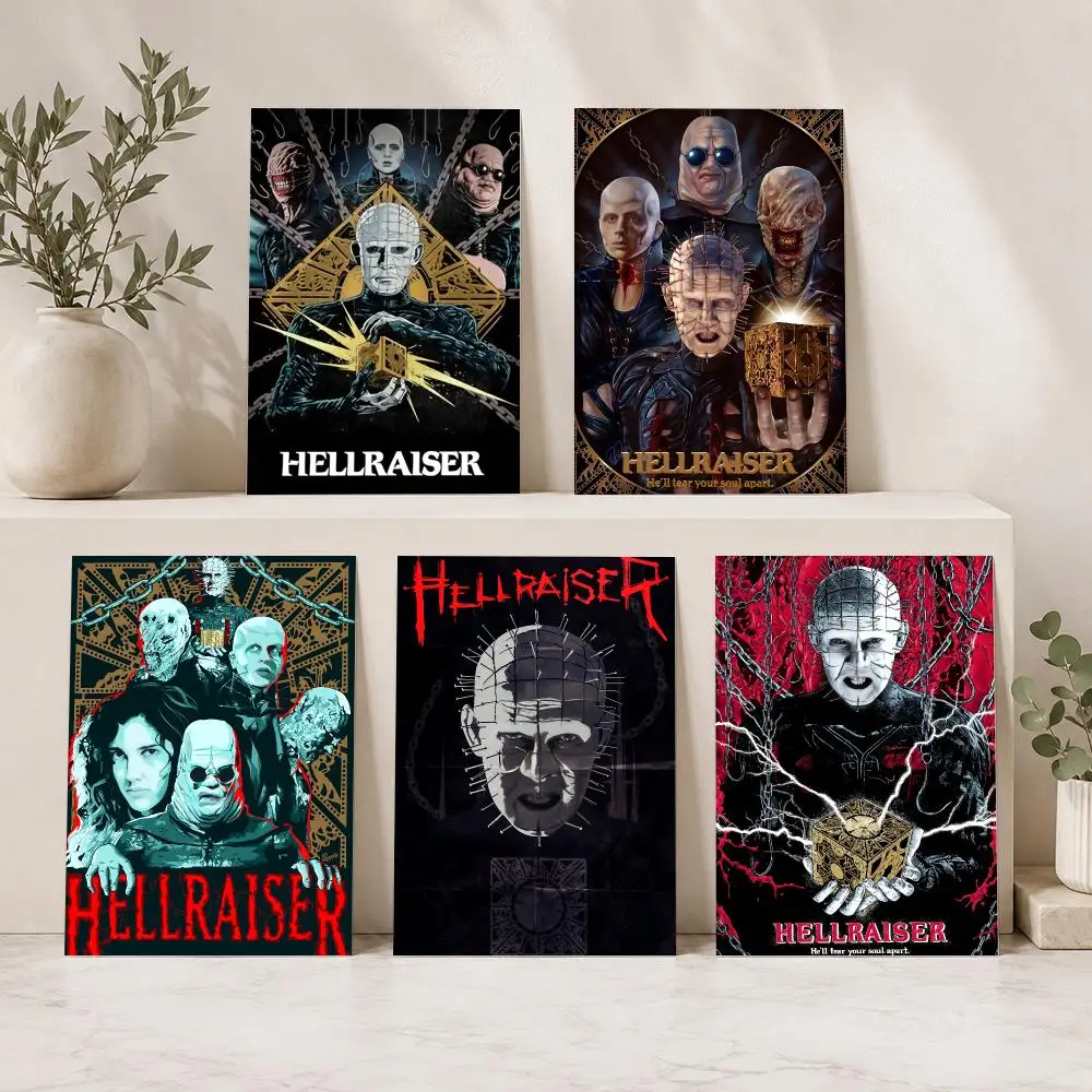 H-Hellraiser Classic Movie Painting Calligraphy Modern Canvas Wall Art for Bedroom & Living Room | Home Decor Gift