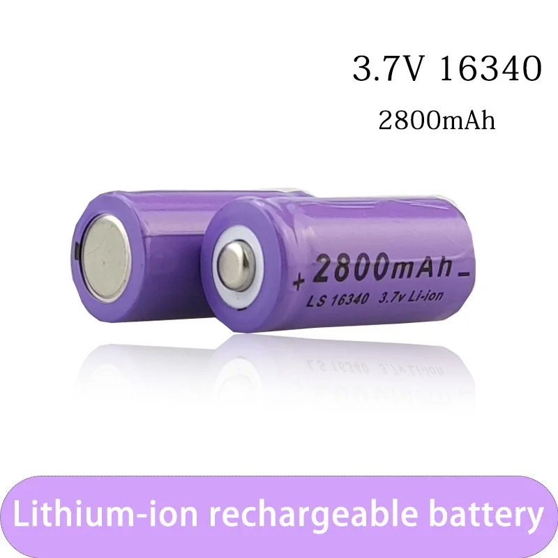 

2024 original 16340 Battery CR123A 16340 Battery 2700mAh 3.7V Li-ion Rechargeable Battery