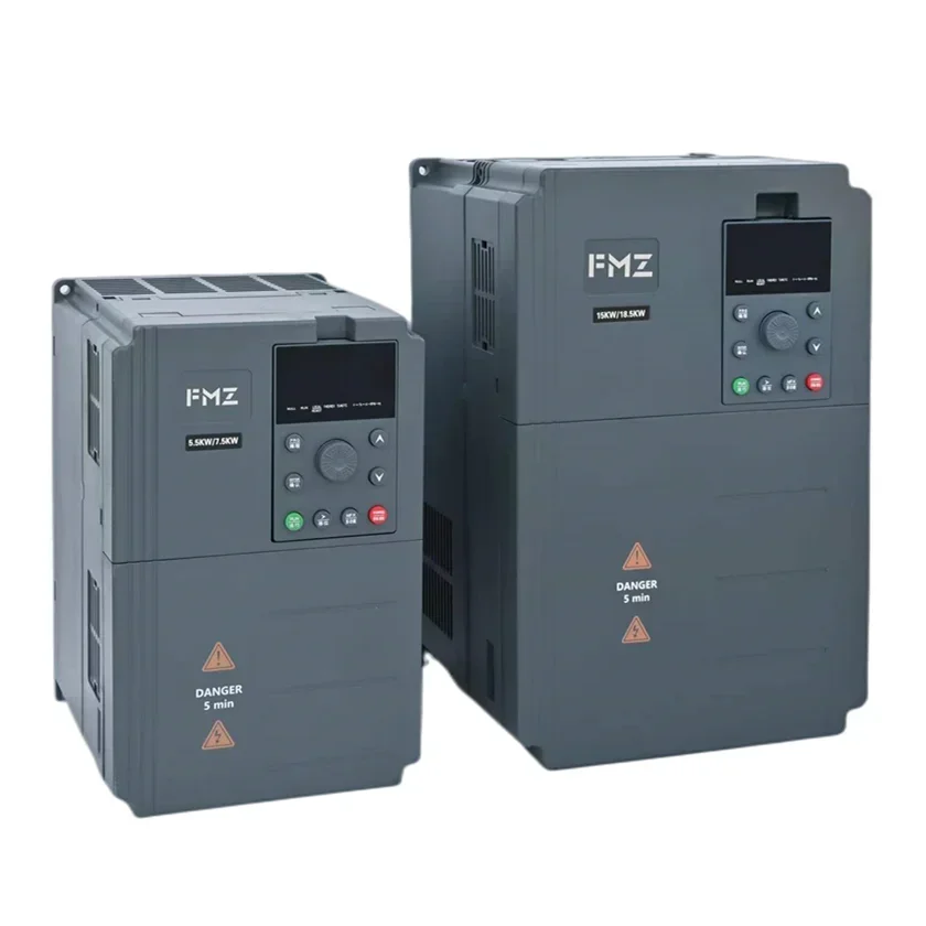 Customized 20 hp VFD Inverter 15kW converts 1-phase 220V/230V to 3-phase 380V/ 415V VFD for AC motor speed control