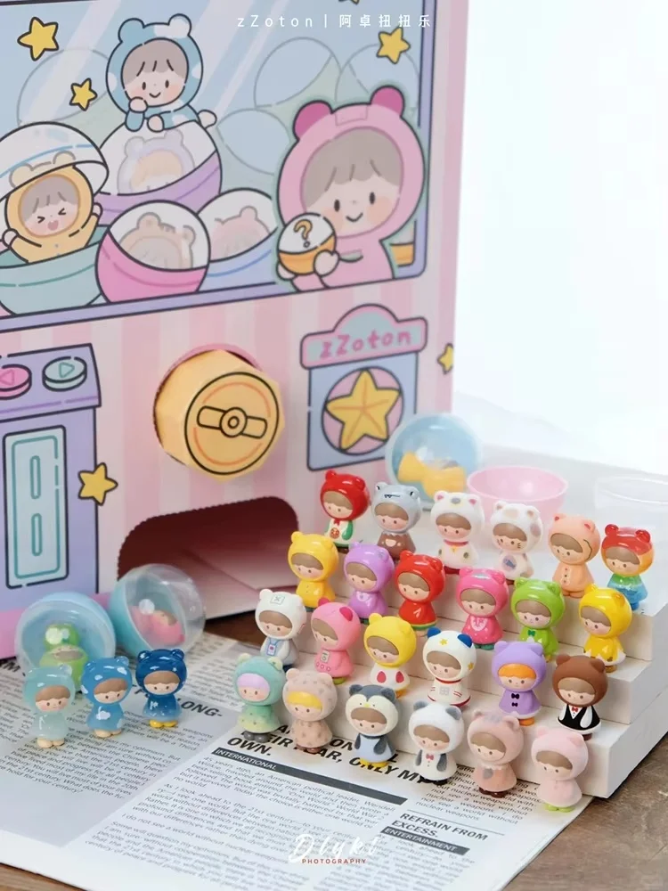 

Единорог Zzoton First Gen, милые бобы, поворотная игра, глухая коробка, гибкая фигурка, Коллекционный декор для стола, кавайный подарок для девочек