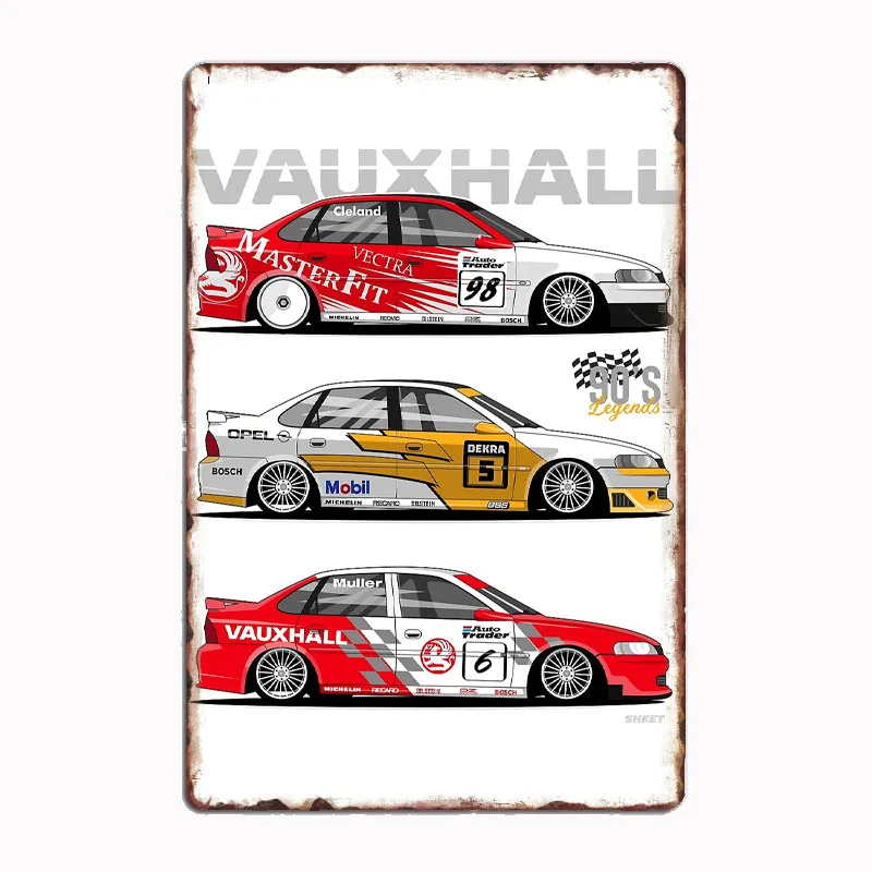 

Vectra Super Tourers Cars Sports Car Poster Metal Sign Spanish Football Clubs Tin Custom Bar Indoor Home Wall Decor Room Decor