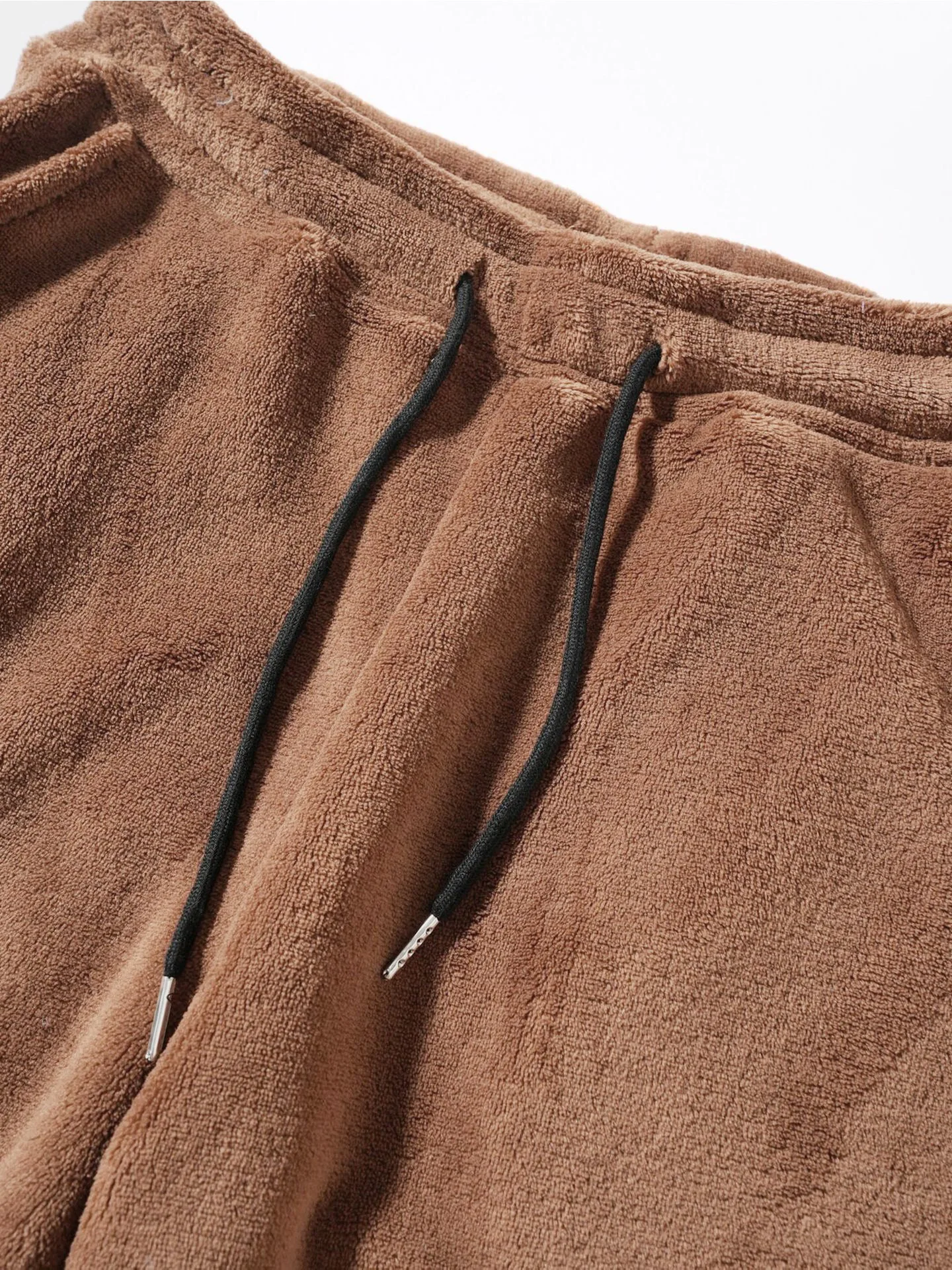 Herren Weiches Warmes Flanell Zweiteiler Set Übergroßer Kapuzenpullover mit Kordelzug Lose Hose Lässige Hauskleidung Herbst Winter Tägliche Kleidung – Detail 21