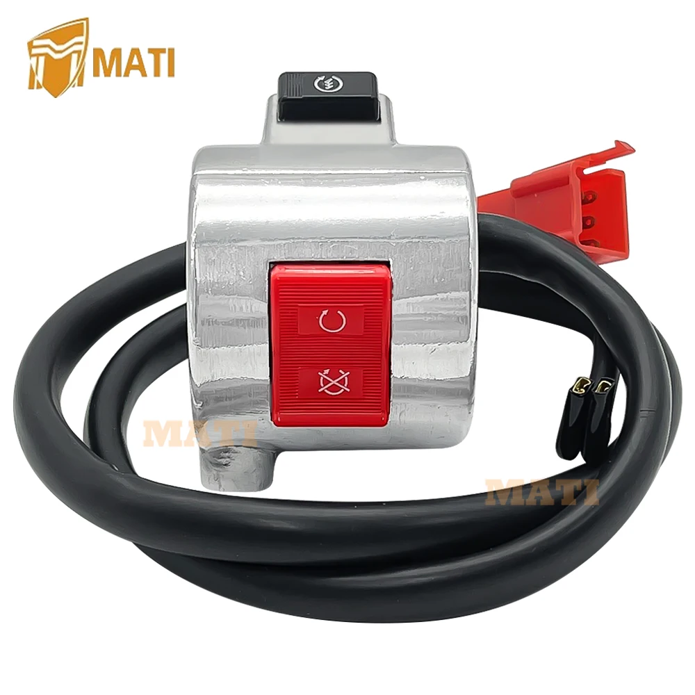 MATI Right Start Stop Kill pulsante interruttore di controllo per Honda VTX1300 VTX1300C/VTX1300R/VTX1300S/VTX1300T 2003-2009 muslimate