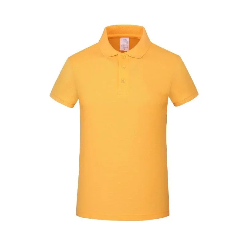 

Fashion Mens Polo Shirts Male Business Smart Casual Yellow Sports Top Short Sleeve Summer Cotton Oversized Tee Boys Clothing 3xl