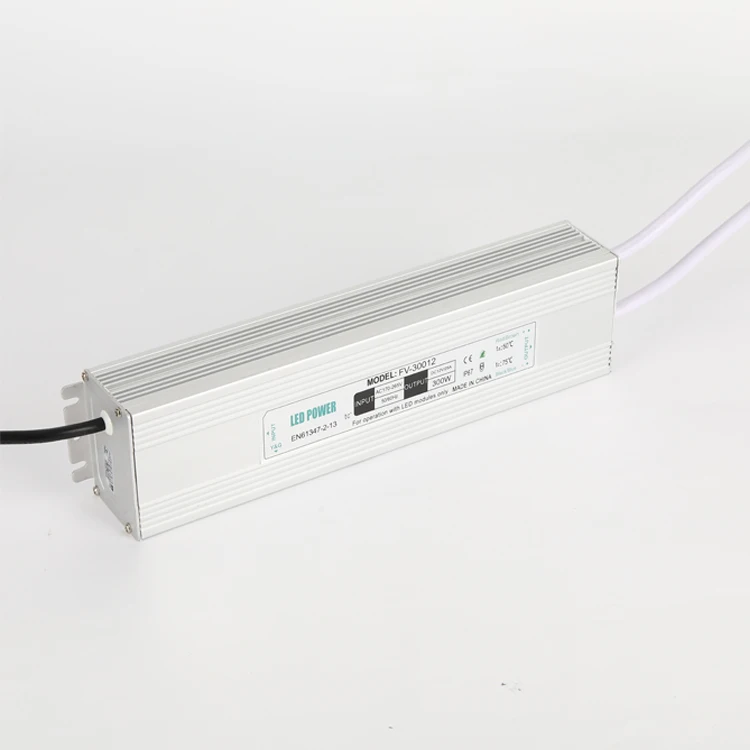 Alimentation LED haute puissance pour éclairage d'affichage, DC12V 300W IP67, étanche