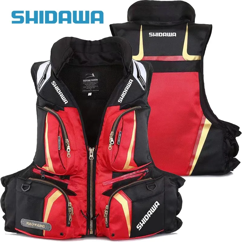 

New Outdoor Fishing Vest Multifunctional Detachable Fishing Life Jacket Multi-Pocket Life Vest High Buoyancy Sea Life Jacket
