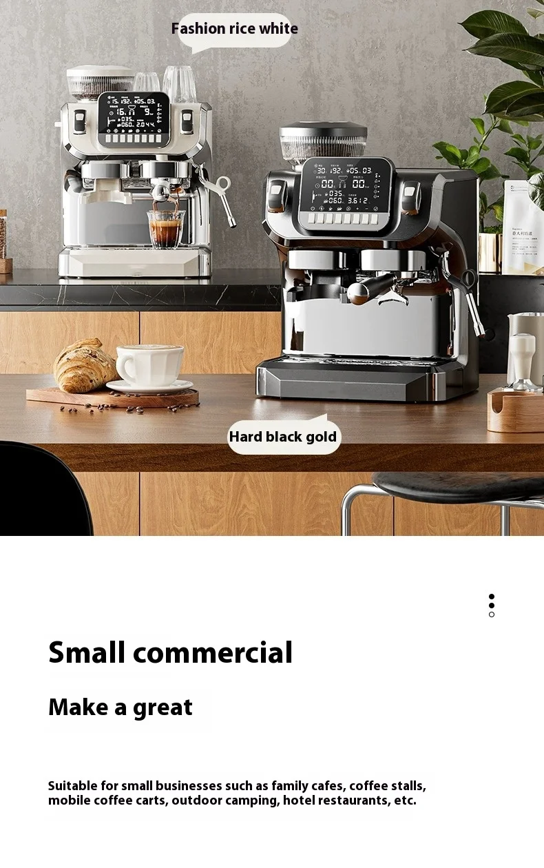 Half-Automatische Roestvrijstalen Elektrische Espressomachines Intelligente Espressomachine Voor Huishoudelijk Gebruik