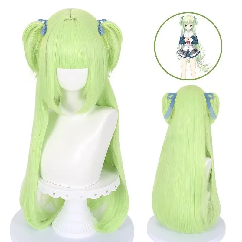 

1, синий длинный парик с распущенными и завязанными волосами, имитирующая кожу головы, для косплея персонажа Цяньрен Уанхуа.