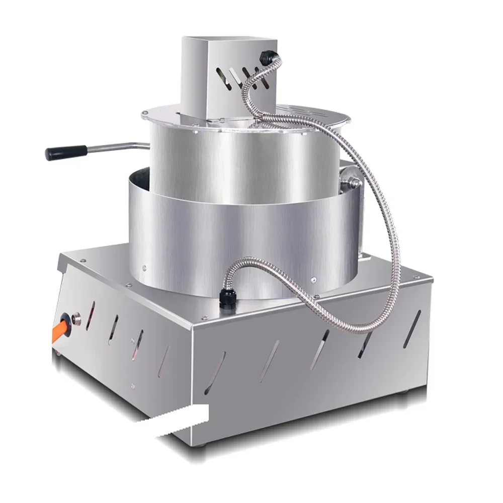 

Commercial Snack Equipment Stainless Steel Countertop Manual Stirring Popcorn Maker Gas Popcorn Machine for Theater, Bar