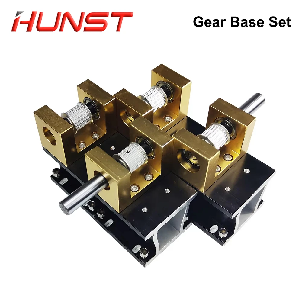 Juego de base de engranajes de piezas de máquina HUNST para máquina de grabado y corte láser Co2
