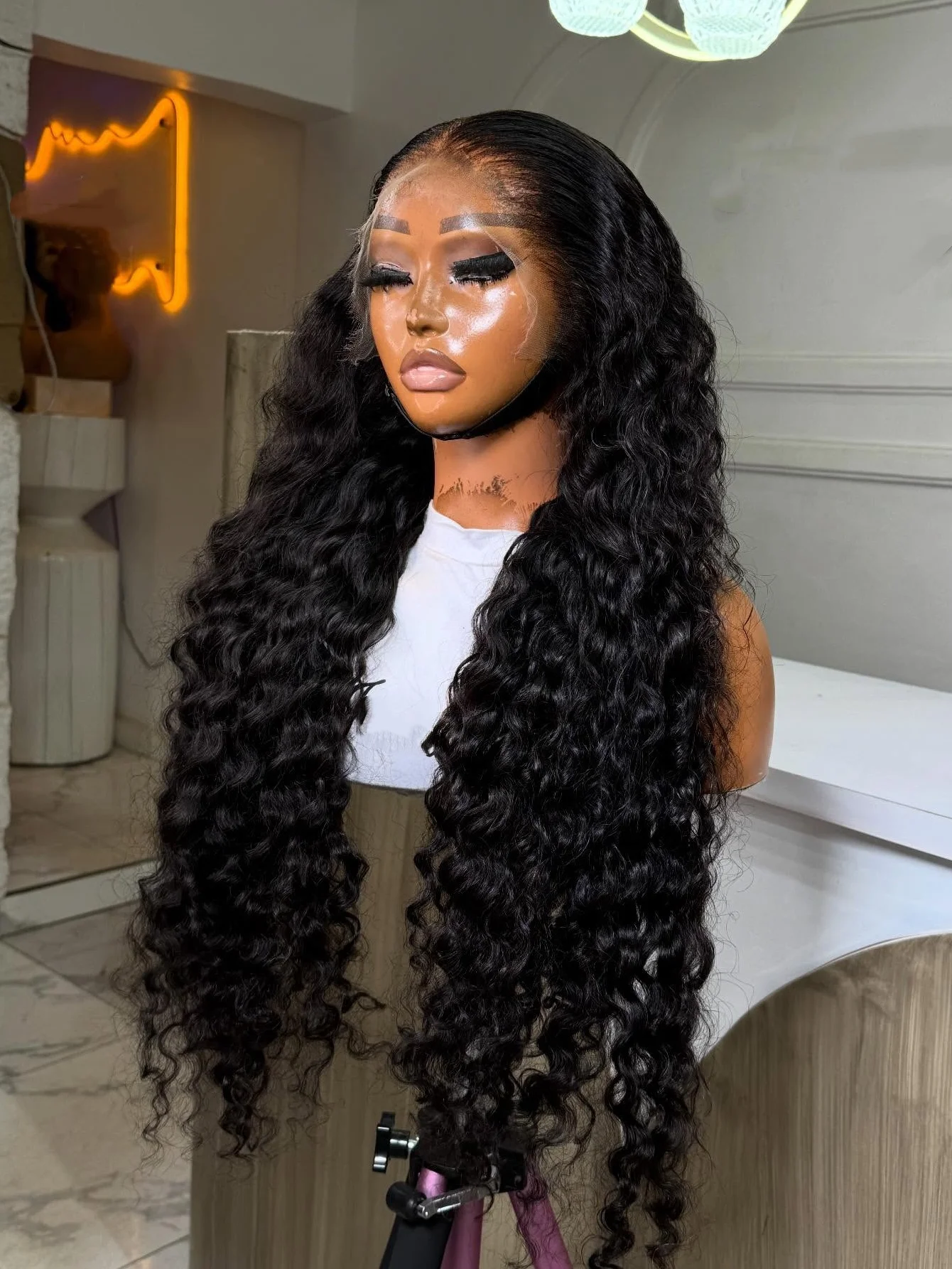 

Парик из 100% натуральных человеческих волос, 40 дюймов, длинный, кудрявый, 13x4, 13x6, HD прозрачный кружевной фронтальный парик, глубокая волна, бразильский, предварительно снятый с линии роста волос, с эффектом baby hair