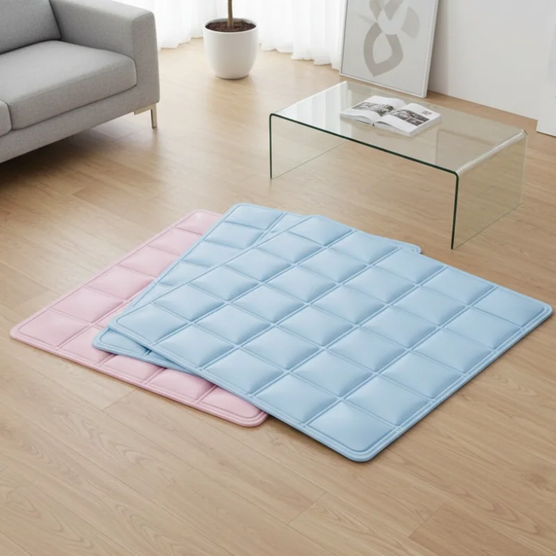Dual-Sided Cooling Pet Mat: Waterproof & Durable Summer Bed for Cats & Dogs, Reversible for Year-Round Use As Floor Mat
