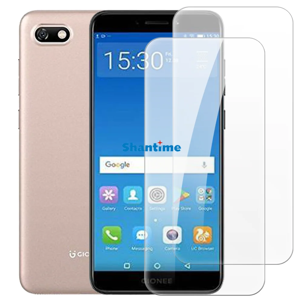 Soft Case + 2 Pack Tempered Glass Screen Protectors for Gionee F205 Full-Body Protection