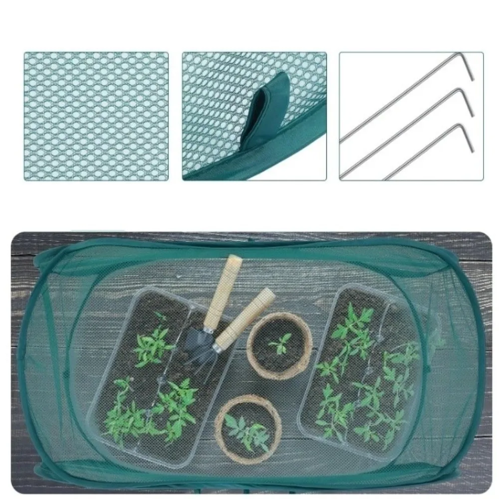 Coperture per file da giardino in rete Rete da giardino per la protezione delle piante Rete pieghevole per gabbie per piante da giardino con rete quadrata