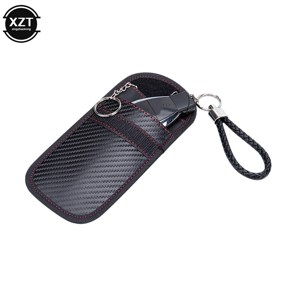 Faraday Key RFID Electromagnetic Shielding Bag Credit Card FOB Signal Blocker Case Keyless Entry Car Anti Theft Bags