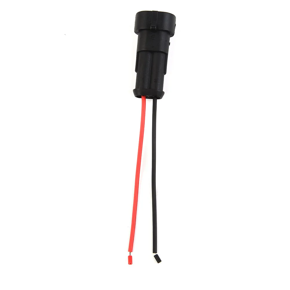 

10pcs AmpTyco Waterproof 2Pin 12V Electrical Wire Connector Kit for Automotive Motorcycle Marine Use with Male Female Terminals