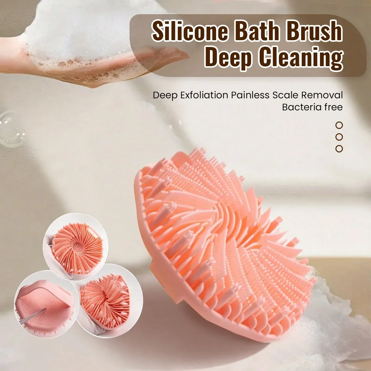 Back Rub Bath Brush Unisex Massage Bath Towel Soft Hair Silicone Bath Scrub Scrub Scrub Scrub Clay Exfoliator