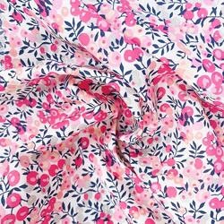 145*50cm 80S Wildflowers white Cotton Fabric For Kids Baby Sewing Cloth Dresses Skirt DIY Handmade Designer Patchwork Meter