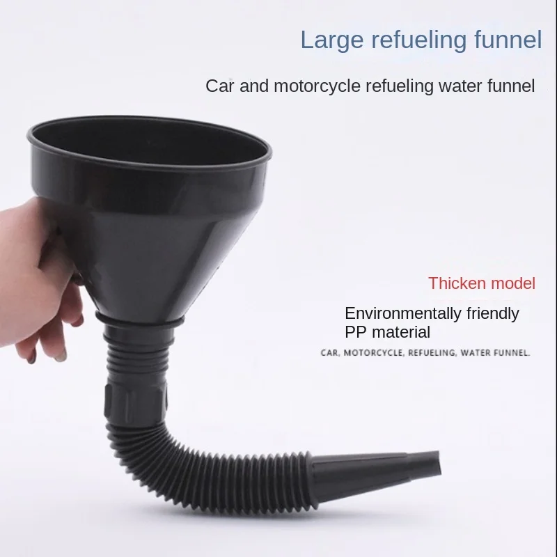 Refueling Funnel with Filter for Car Motorcycle Truck Oil Gasoline Filling Strainer Extension Pipe Hose Funnels Tool