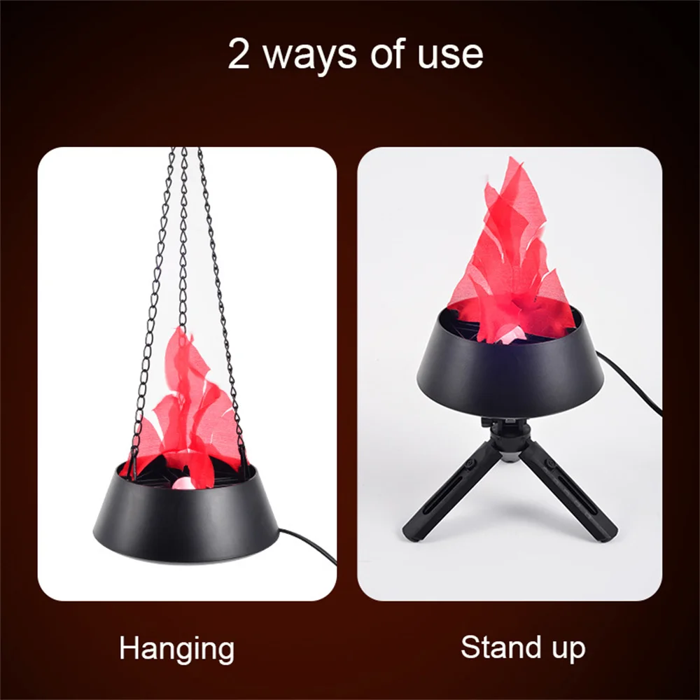 New Flame Light EU/US/UK Plug with Chain Artificial Flickering Night Lamp Indoor Decoration for for Halloween Christmas New Year