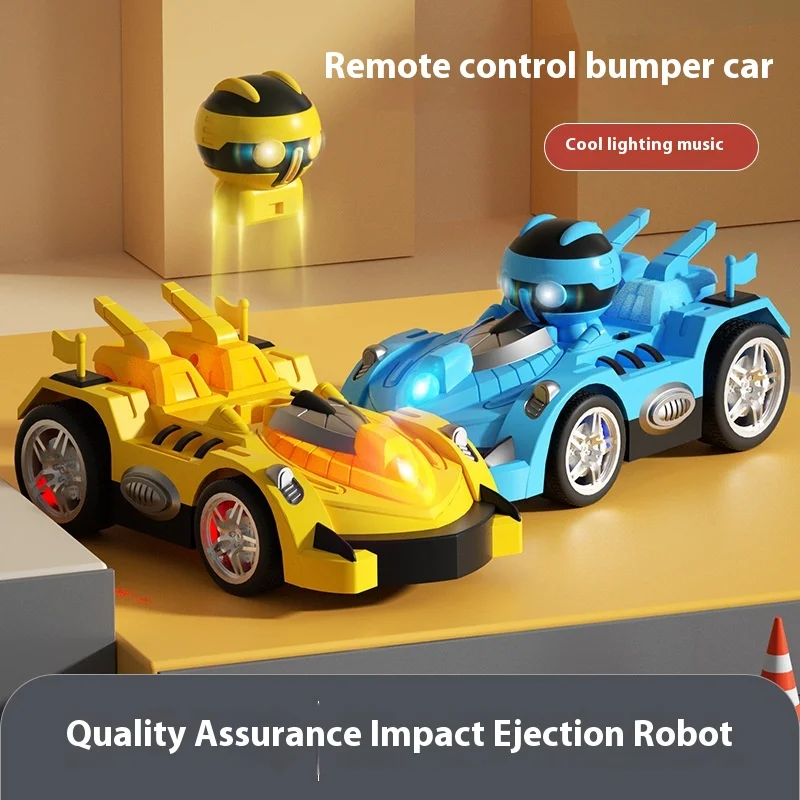 Juguetes interactivos para padres e hijos, Robot de batalla, parachoques, coches Rc, batería de litio recargable, luces frescas, música