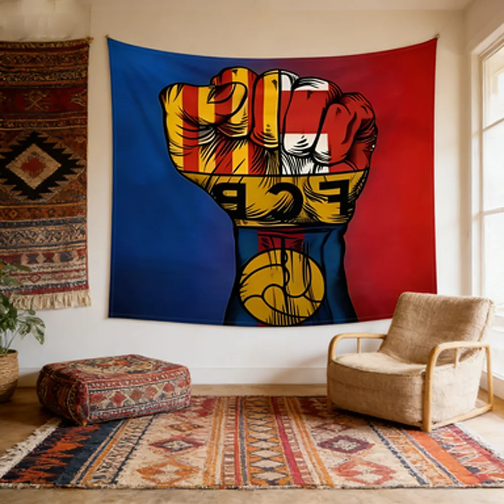 Barcelona Theme Wall Tapestry Art Decor for Bedroom Living Room Office Party Background Hanging Decorations