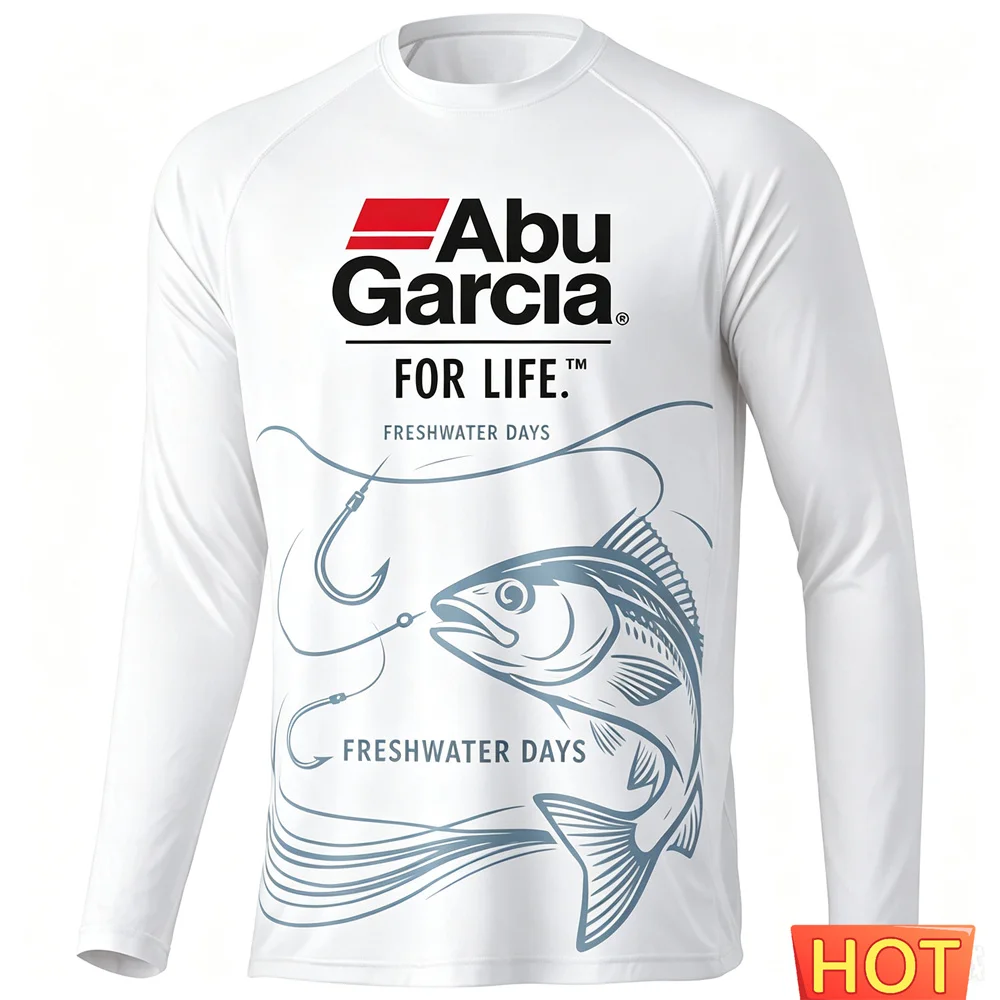 Summer Men's Outdoor Fishing Long Sleeved T-shirt Sunscreen Comfortable Men's Wild Fishing T-shirt Cotton Comfort T-shirts tops gallery 1