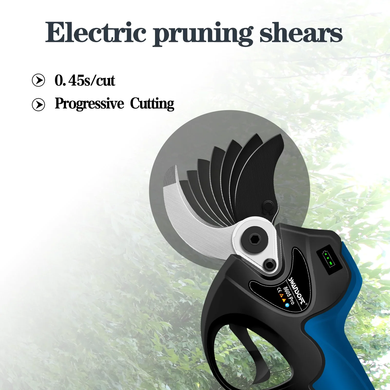 Gardening Tools Li-Battery Pruner Scissors Professional Electric Pruning Shears Branch Scissors