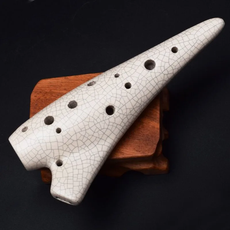12 Hole Ceramic Ocarina Treble C Key Beginner Adult Practice Portable Ocarina Interesting Gift Small Musical Instrument