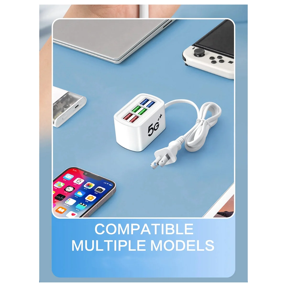 USB قطاع الطاقة شاحن الهاتف محول متعدد ميناء رئيس المقبس الجدار شاحن آيفون Xiaomi المقبس محور الفاصل الولايات المتحدة التوصيل