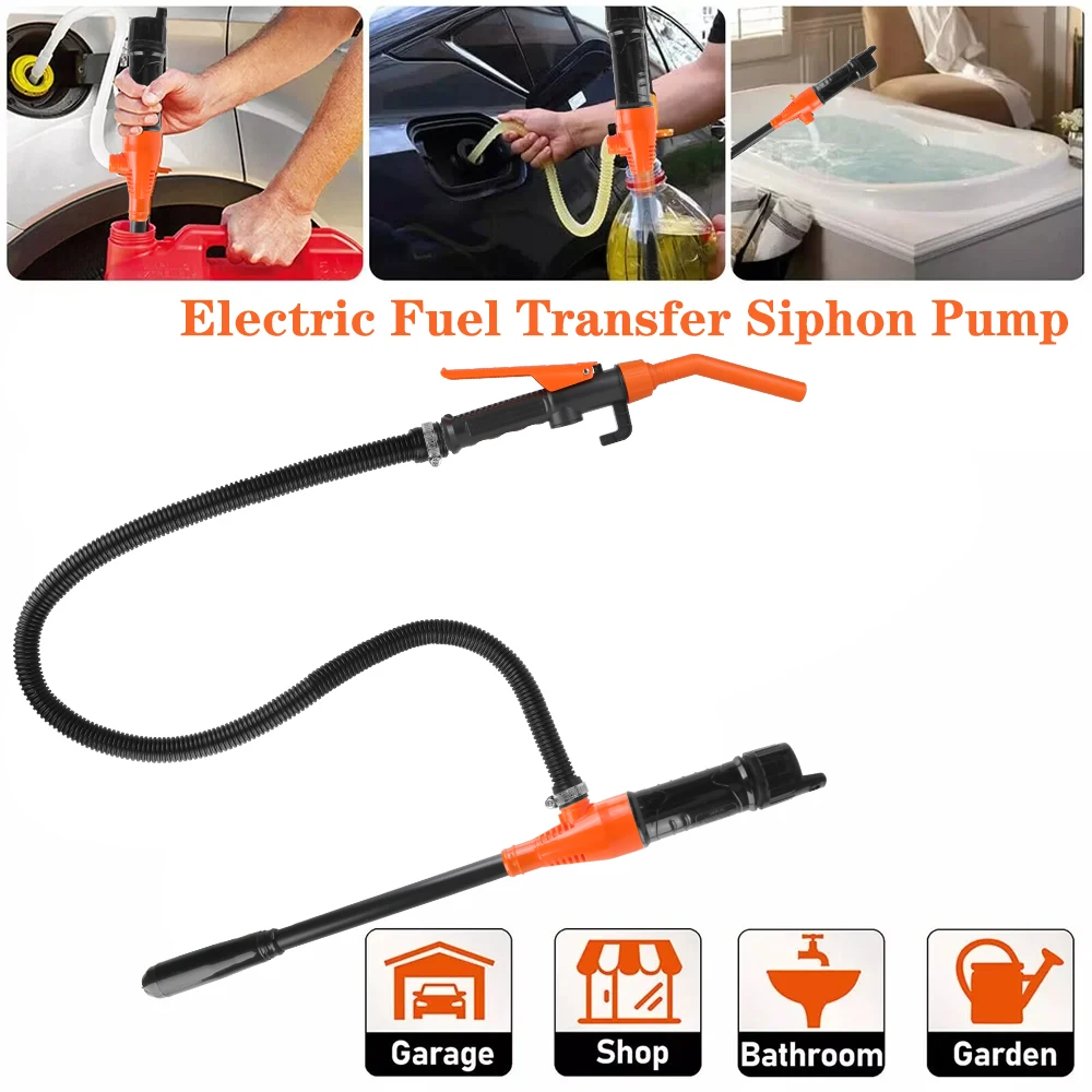 For SUV Truck RV Boat Water And Oil Absorption Electric Automatic Vacuum Pumps Fuel Tank Tools Car Gas Oil Pump Portable