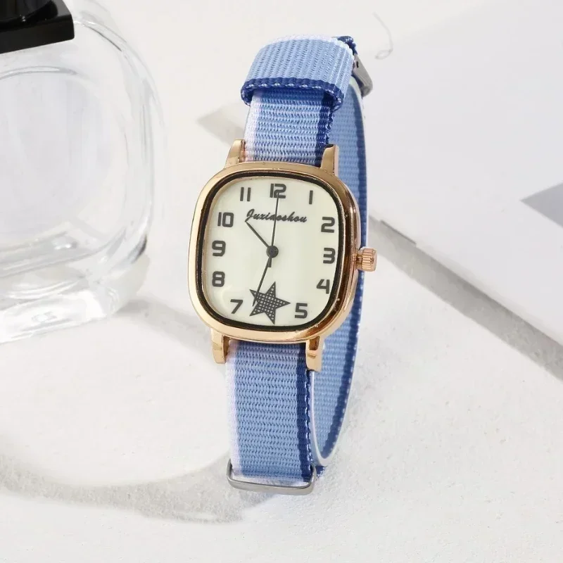 Retro Minimalist Star Square Watch Women\'s Casual Wristwatch Women Quartz Watches Ladies Clock Gift Reloj Mujer Relogio Feminino