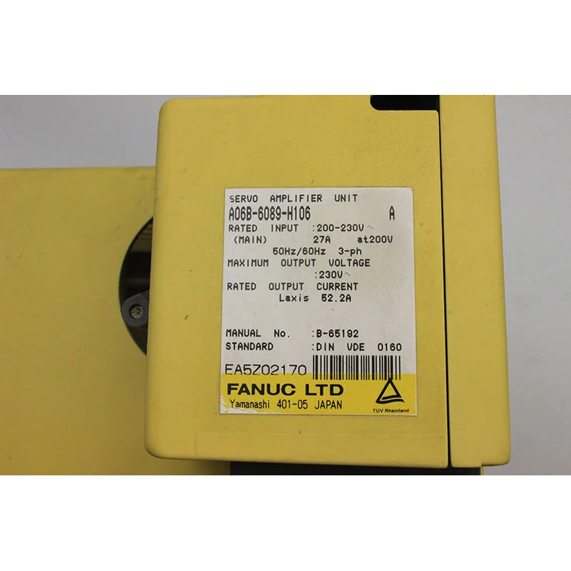 A06B-6089-H106 وحدة إمداد الطاقة لمحرك سيرفو Fanuc تم اختبارها بشكل جيد A06B 6089 H106