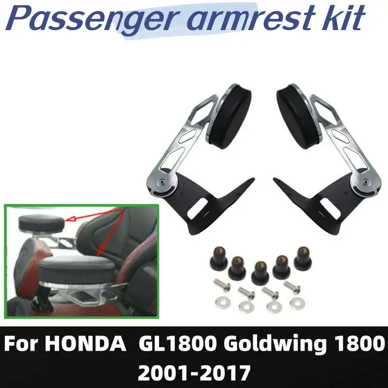 New Chrome Motorcycle Rear Passenger Armrests For Honda Goldwing GL1800 2001-2017 16 15 14 13 12 11 10 09 08 07 06 05 04 03 02