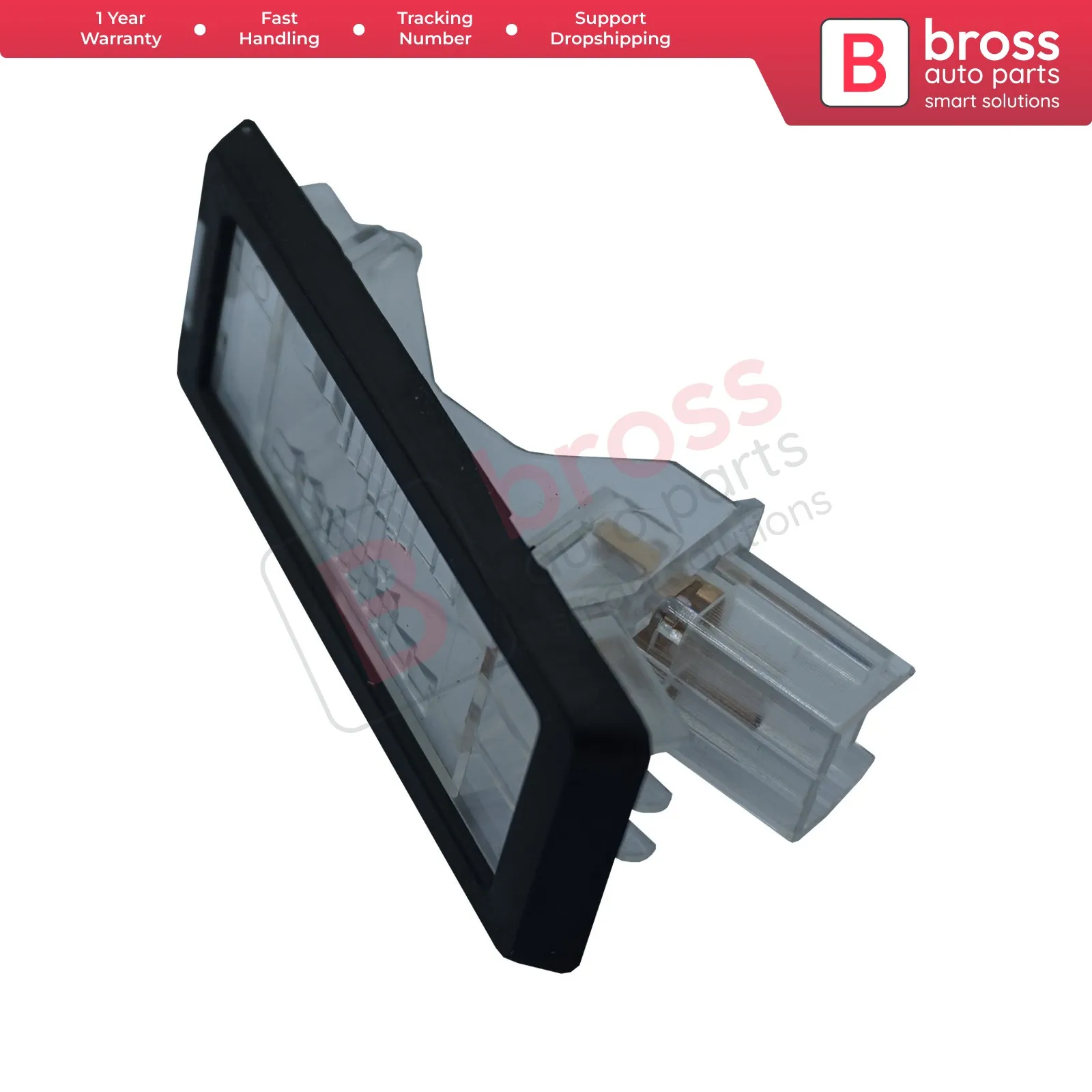 Bross BSP944 Number Plate Lighting Lamp 8200013577 for Dacia Duster Renault Fluence. Notice: No bulb included! Made in Turkey