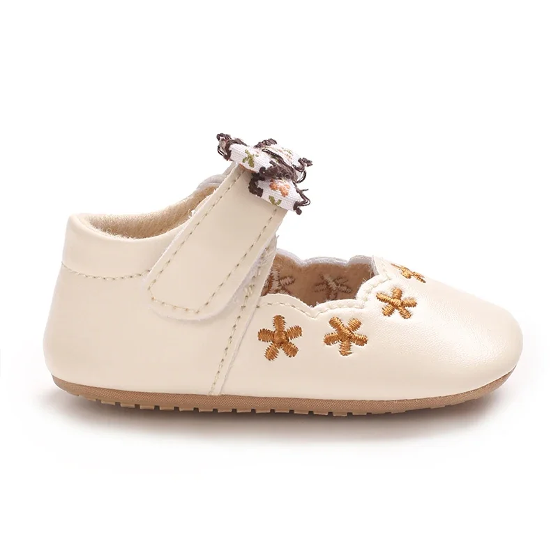 Baby Mädchen Prinzessin Schuhe süße und atmungsaktive Schleife für kleine Kinder Anti-Rutsch-Blume lässige Sportschuhe Baby Schuhe mit weichen Sohlen – Detail 11