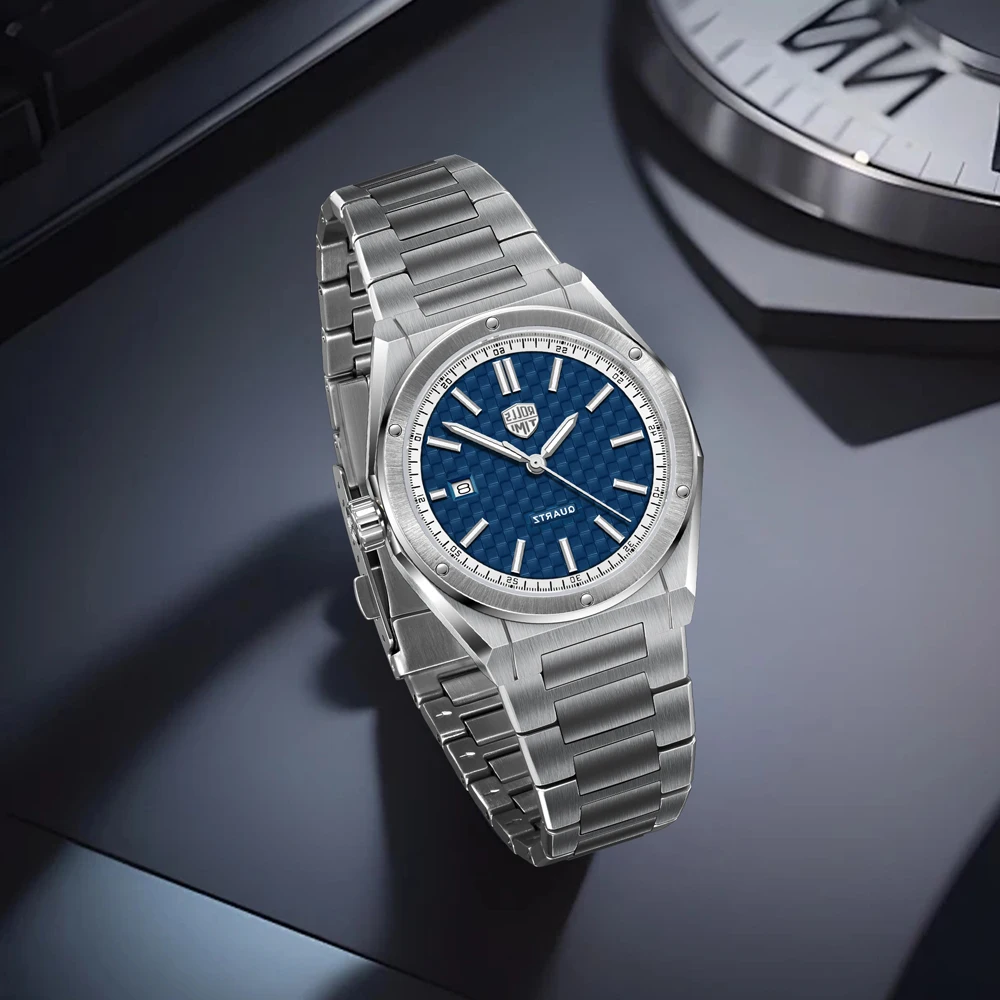 2025 جديد Rollstimi تصميم مهندس ساعة رجالي قمة فاخرة ساعة كوارتز للرجال الياقوت كريستال مقاوم للماء ساعة من الفولاذ المقاوم للصدأ