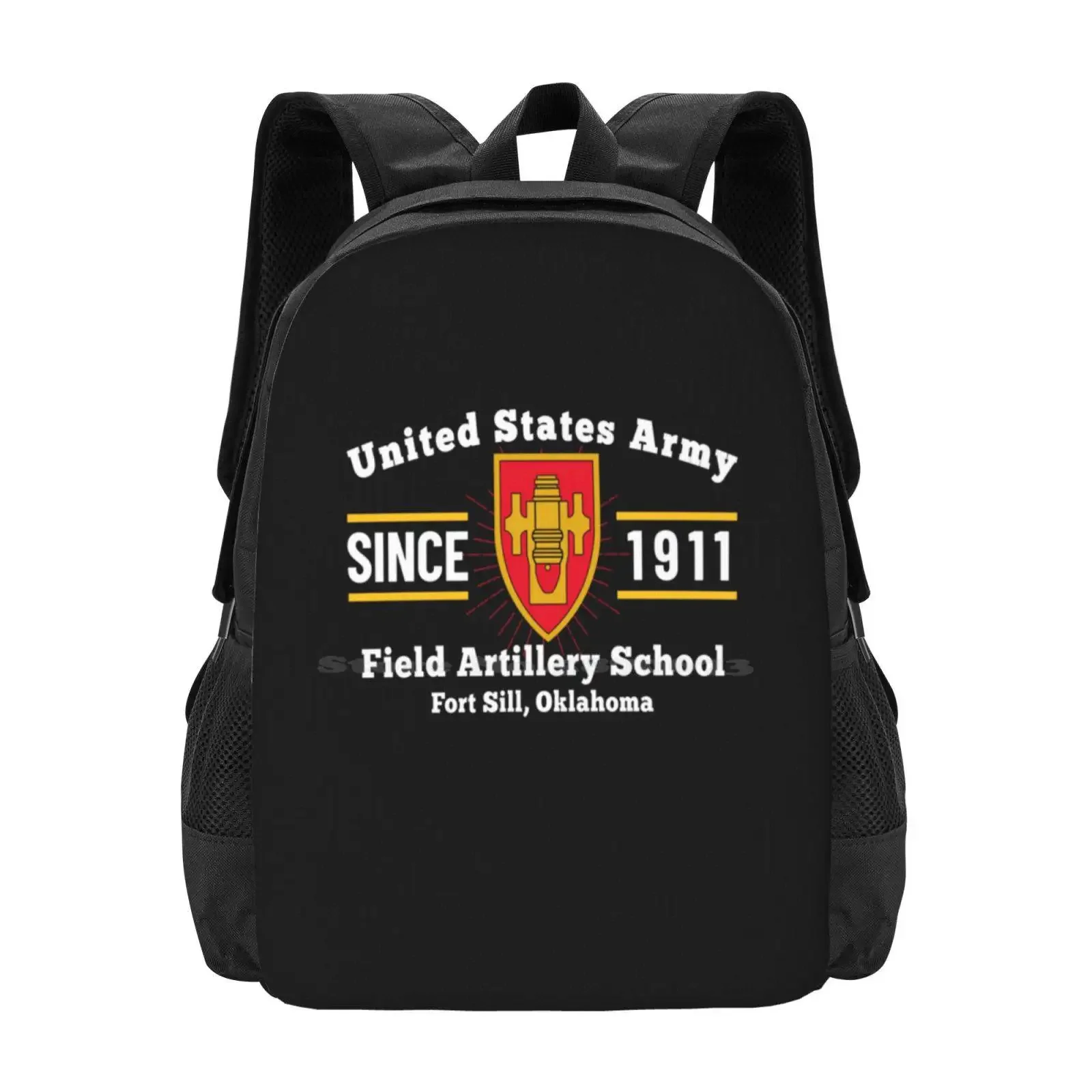 

Field Artillery School King Of Battle Fort Sill Ok Hot Sale Schoolbag Backpack Fashion Bags Field Artillery School Lover Field