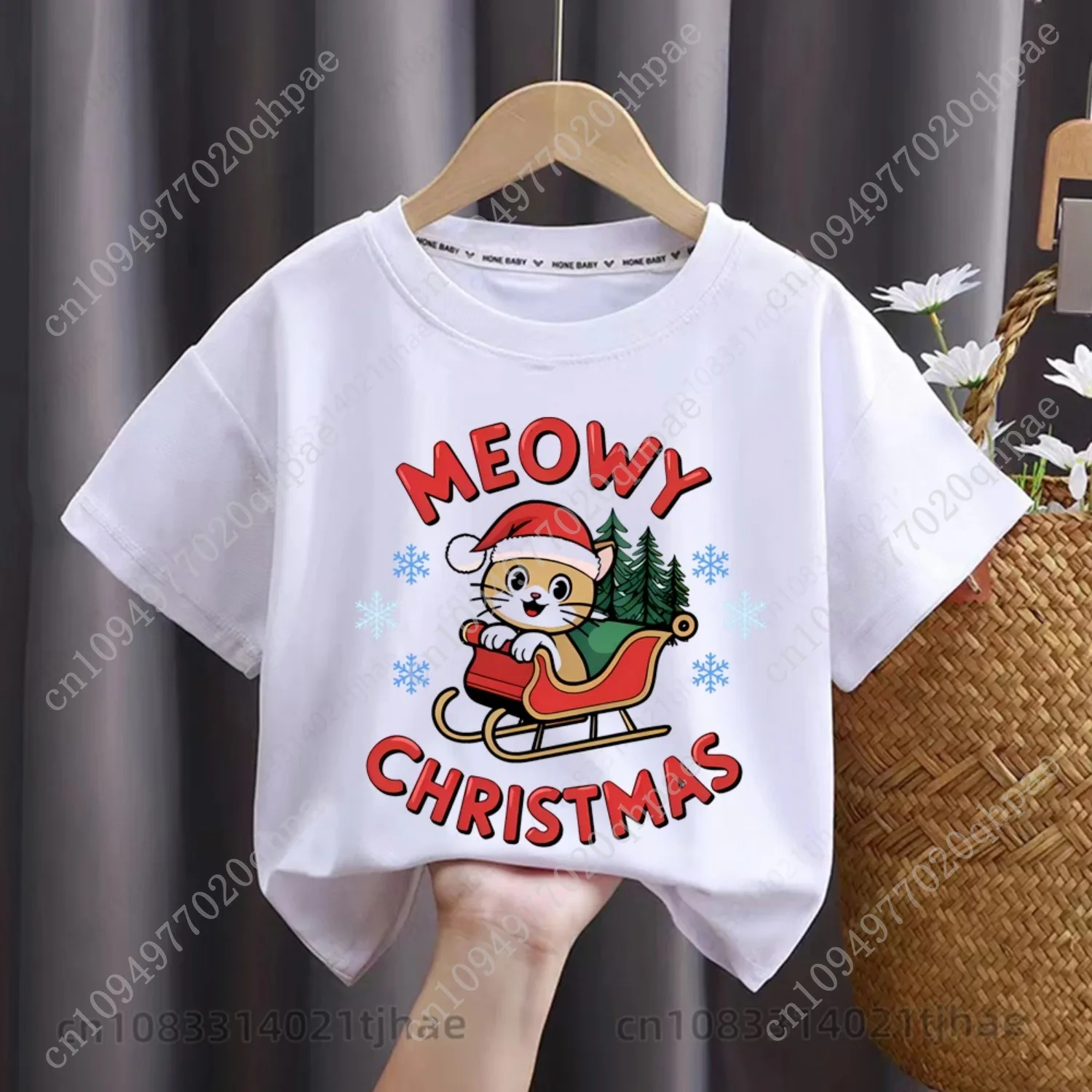 عيد ميلاد سعيد القطط موس الرسومات الاطفال بلايز للأطفال سانتا كلوز خطابات حفلة تي شيرت للبنين تي شيرت لفتاة بلايز