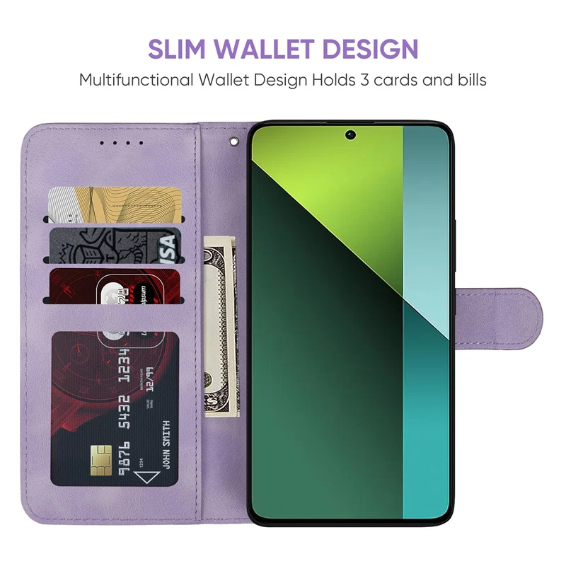 Folio Flip Leather Case For Xiaomi Poco X6 5G Cover PocoX6 X 6 Magnetic Matte Card Pocket Holder Stand Wallet Cover Poco X6 Case