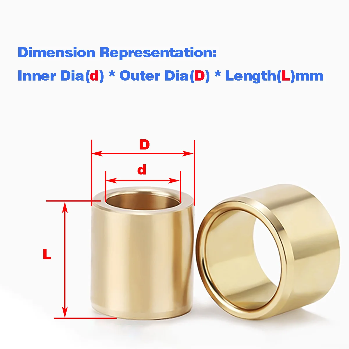Copper Alloy Oil-Free Bushing/Wear-Resistant Guide Sleeve/ Straight Column Type Brass Sliding Sleeve