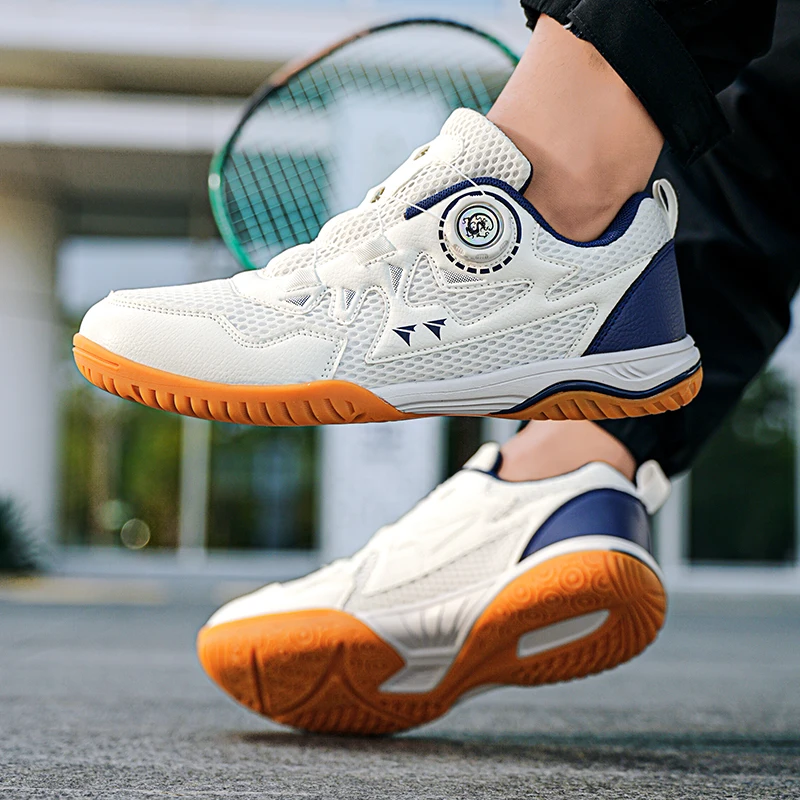 Men Badminton Shoes Volleyball Shoes Athletic Shoes Ping Pong Sneakers Breathable Trainers Sports Professional Table Tennis