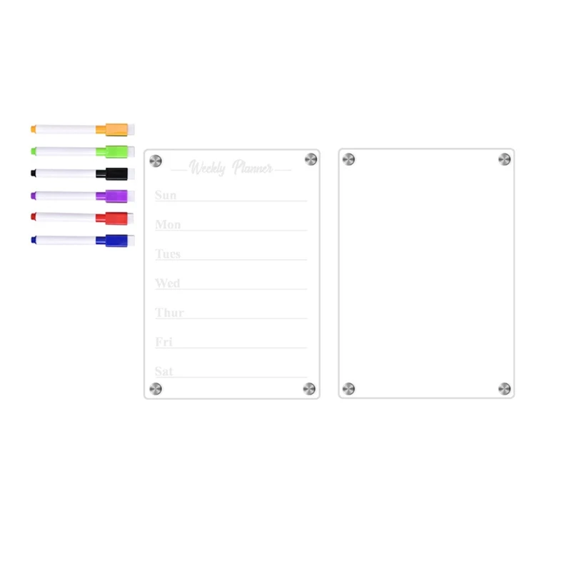 

Magnetic Dry Erase Planning Board Clear Blank Memo Board Noteboard Meal Planner Menu Board Easy To Erase For French Fridge Door