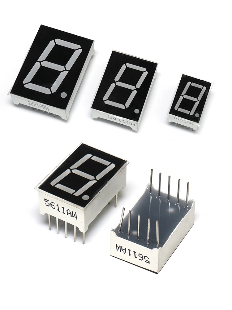 หลอดดิจิตอล 0.56 0.36 0.8 นิ้วดิจิตอลสีแดงจอแสดงผล 1/3/4 หลักแคโทดทั่วไป Anode ทั่วไปโรงงานขายตรง