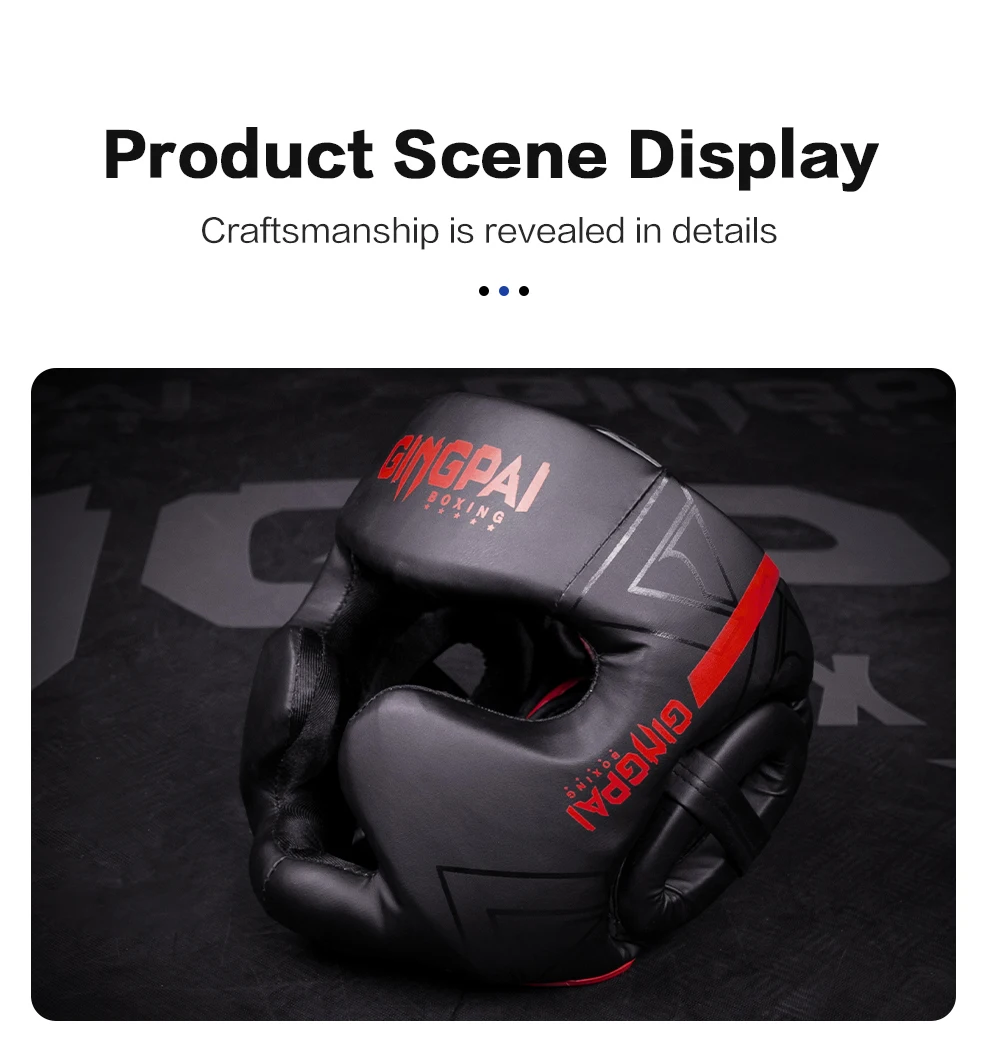 Kickboxhelm Karate Muay Thai Guantes De Boxeo Free Fight Kopfbedeckung MMA Kopfschutz Sanda Training Erwachsene Kinder Ausrüstung – Detail 11