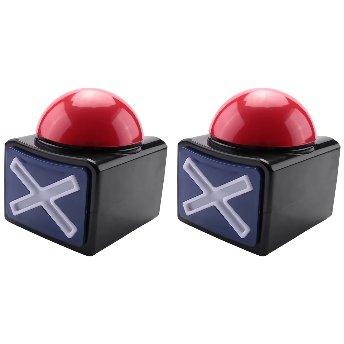 2PCS Game Answer Buzzer , Game Buzzer Alarm Sound Play Button with Light Trivia Quiz Got Talent Buzzer Game Toys