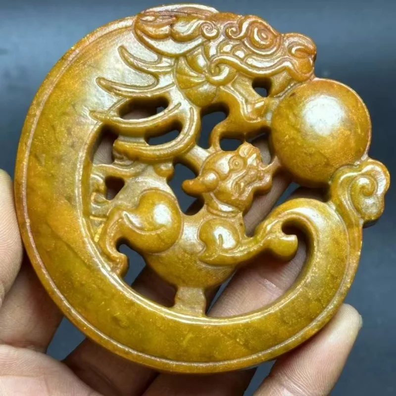 Antique High-Quality Jade Carving, Jade Artifact, Antique Jade Pendant, Hanguing Orament